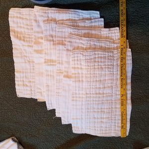 6 Unbleached Prefold Cloth Diapers